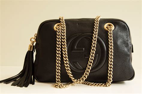 Gucci borsa a tracolla pelle scamosciata nera 001 4332 originale 